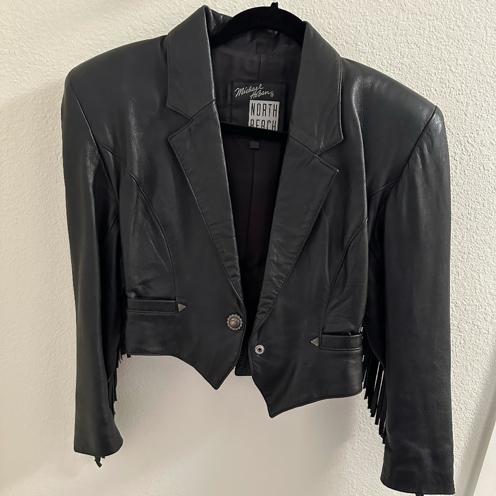 Crop Leather Jacket
